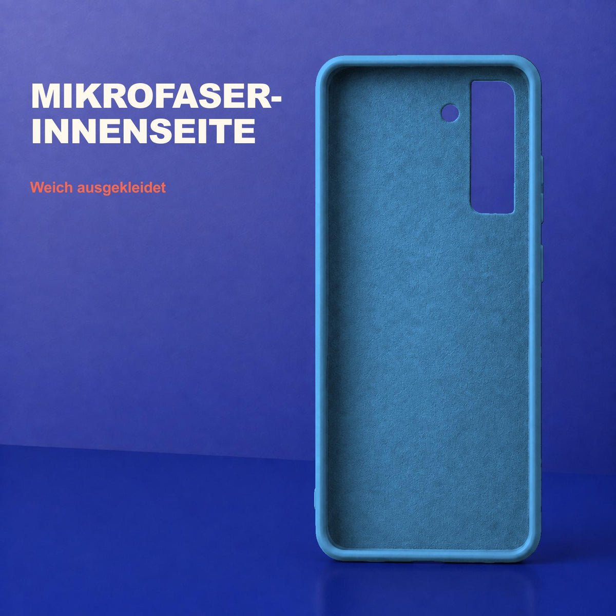 Samsung Galaxy S22+ - Silikon Hülle Soft-Touch Marineblau