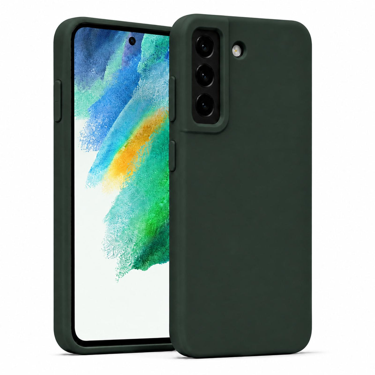 Samsung Galaxy S22+ - Silikon Hülle Soft-Touch Tannengrün