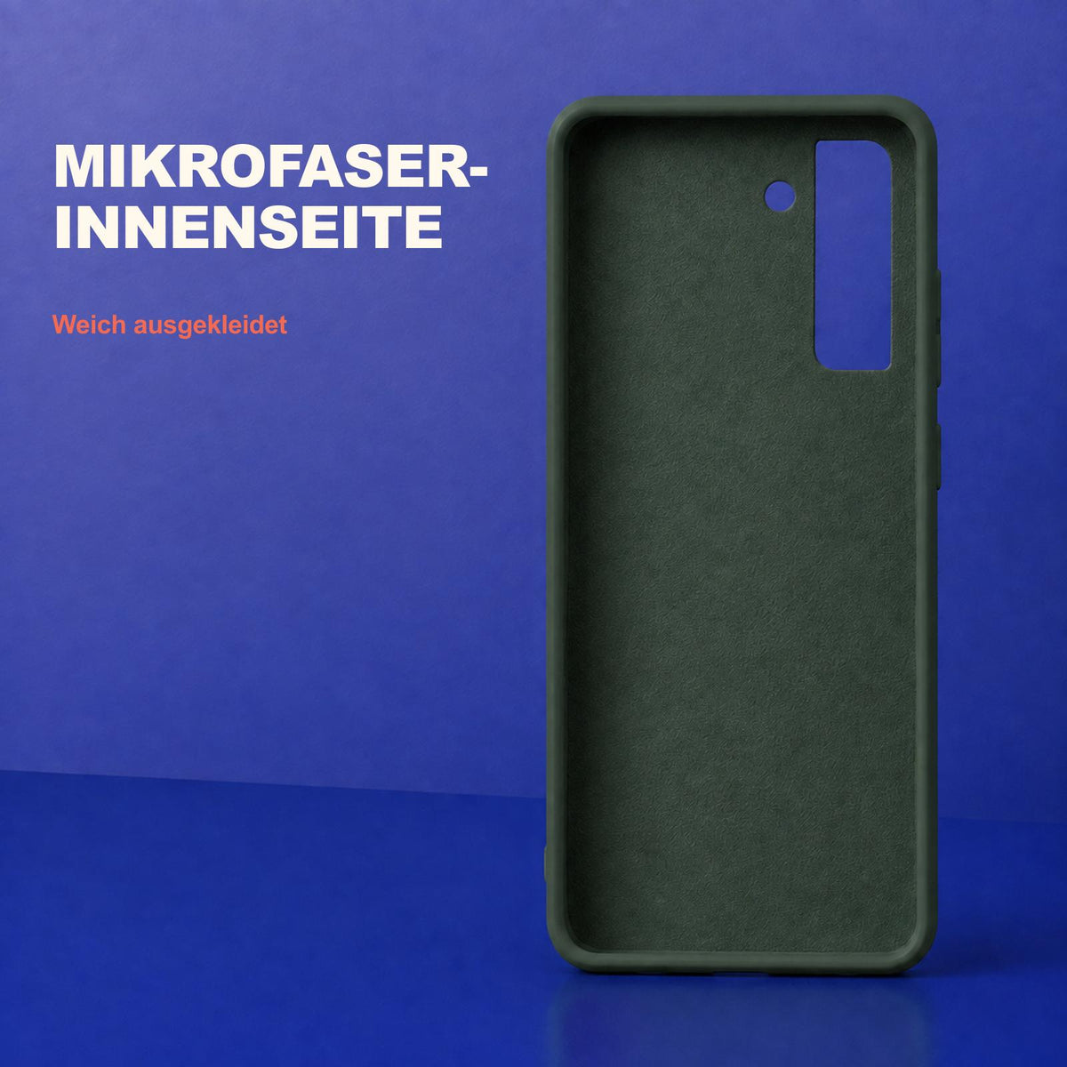 Samsung Galaxy S22+ - Silikon Hülle Soft-Touch Tannengrün