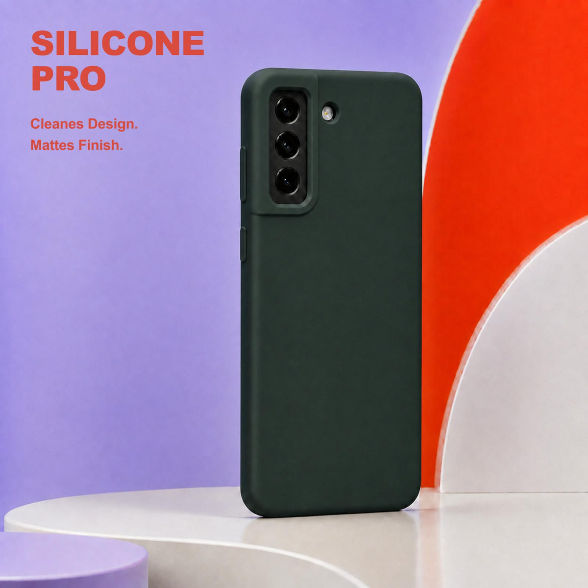Samsung Galaxy S22+ - Silikon Hülle Soft-Touch Tannengrün