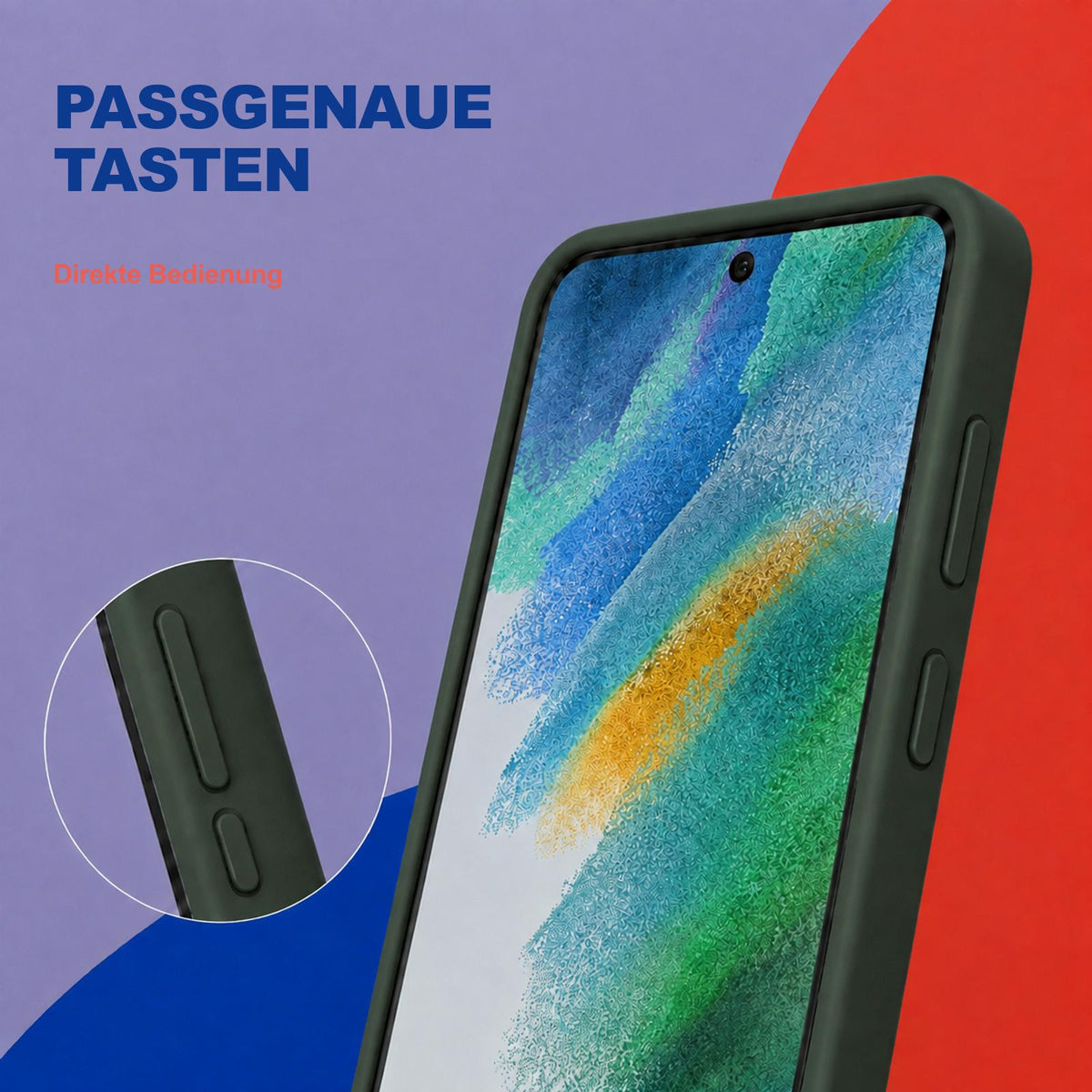 Samsung Galaxy S22+ - Silikon Hülle Soft-Touch Tannengrün