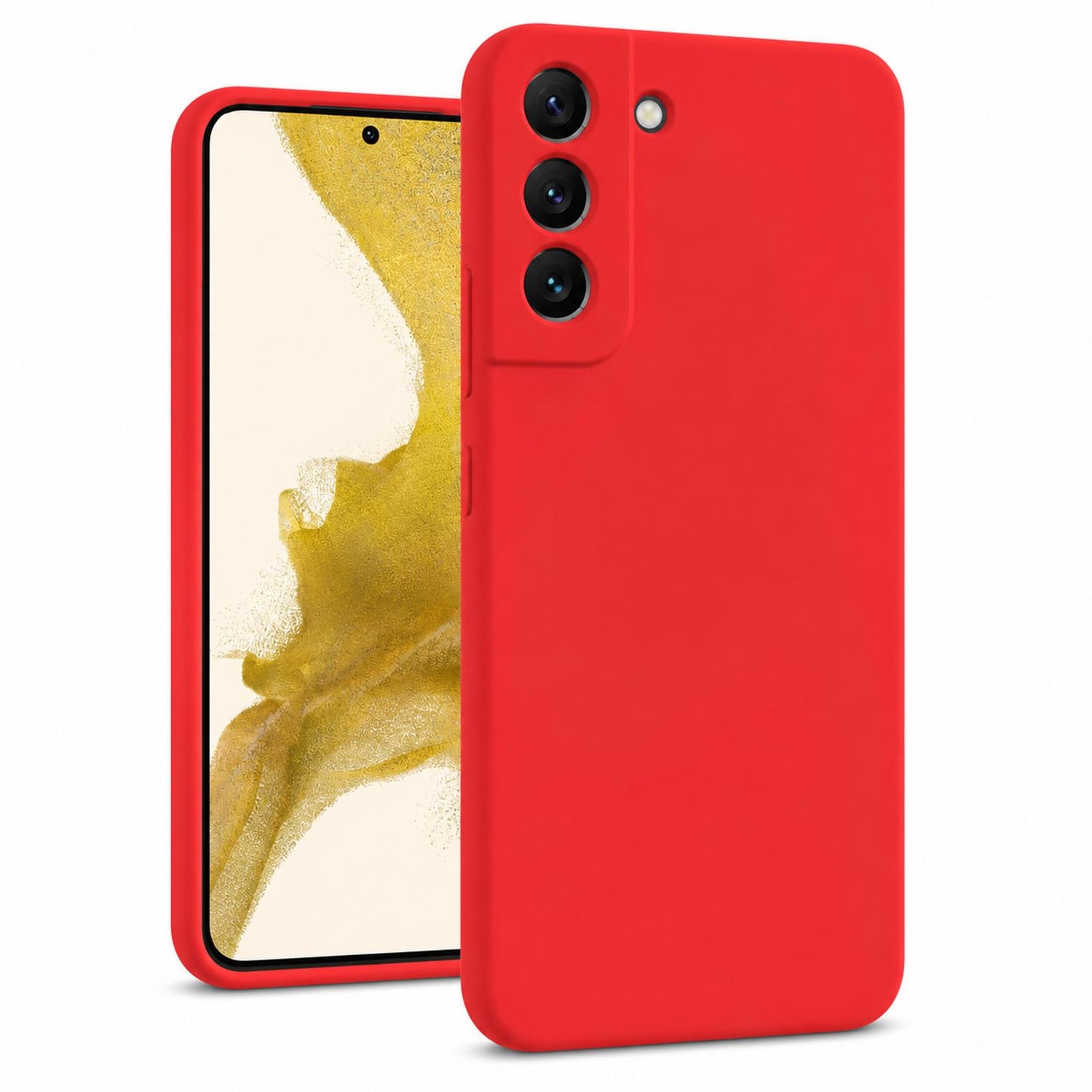 Samsung Galaxy S22 - Silikon Hülle Soft-Touch Rot