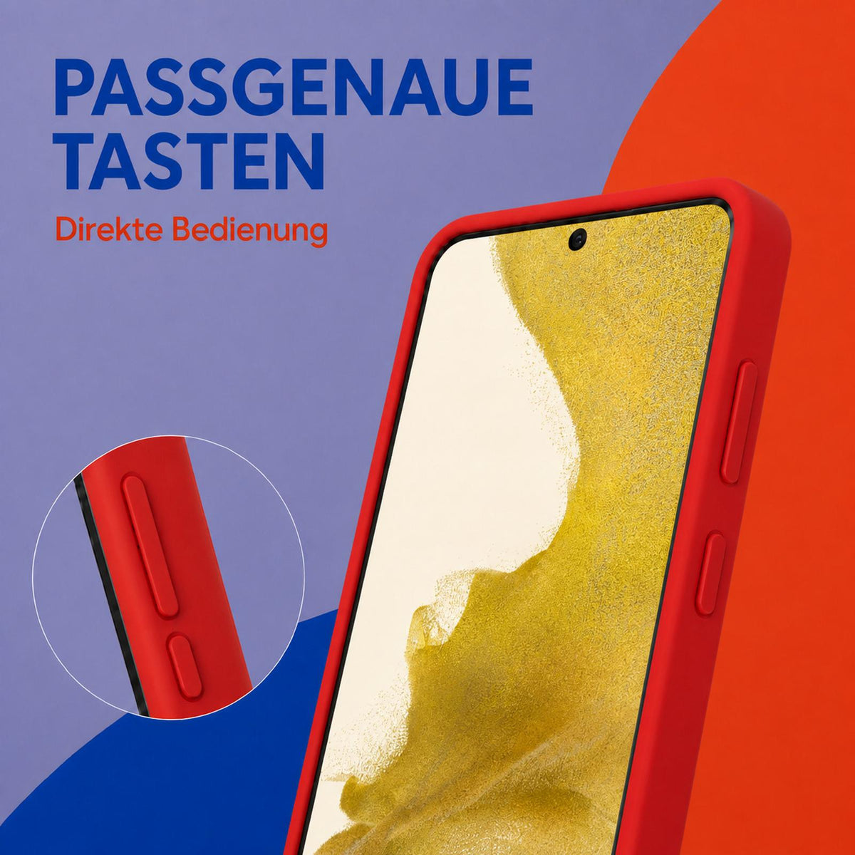 Samsung Galaxy S22 - Silikon Hülle Soft-Touch Rot