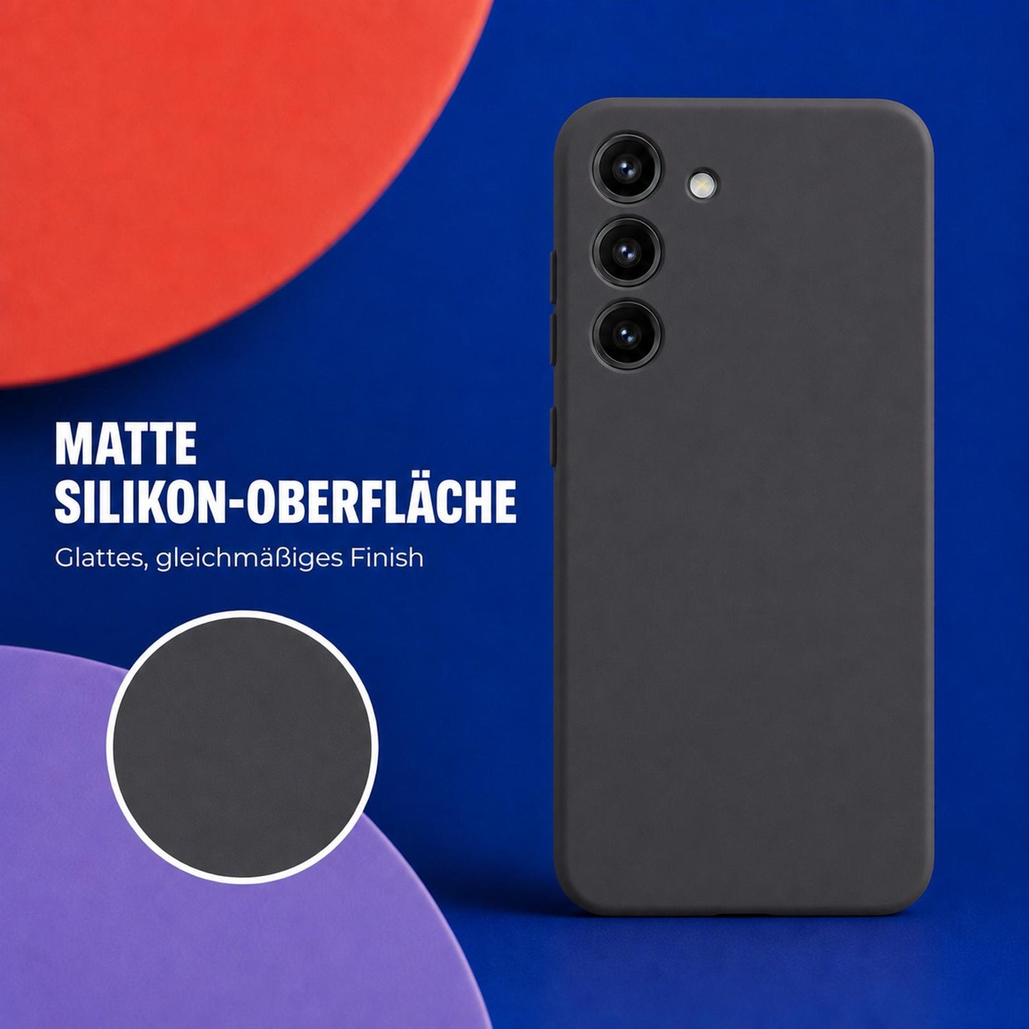 Samsung Galaxy S23+ - Silikon Hülle Soft-Touch Anthrazit