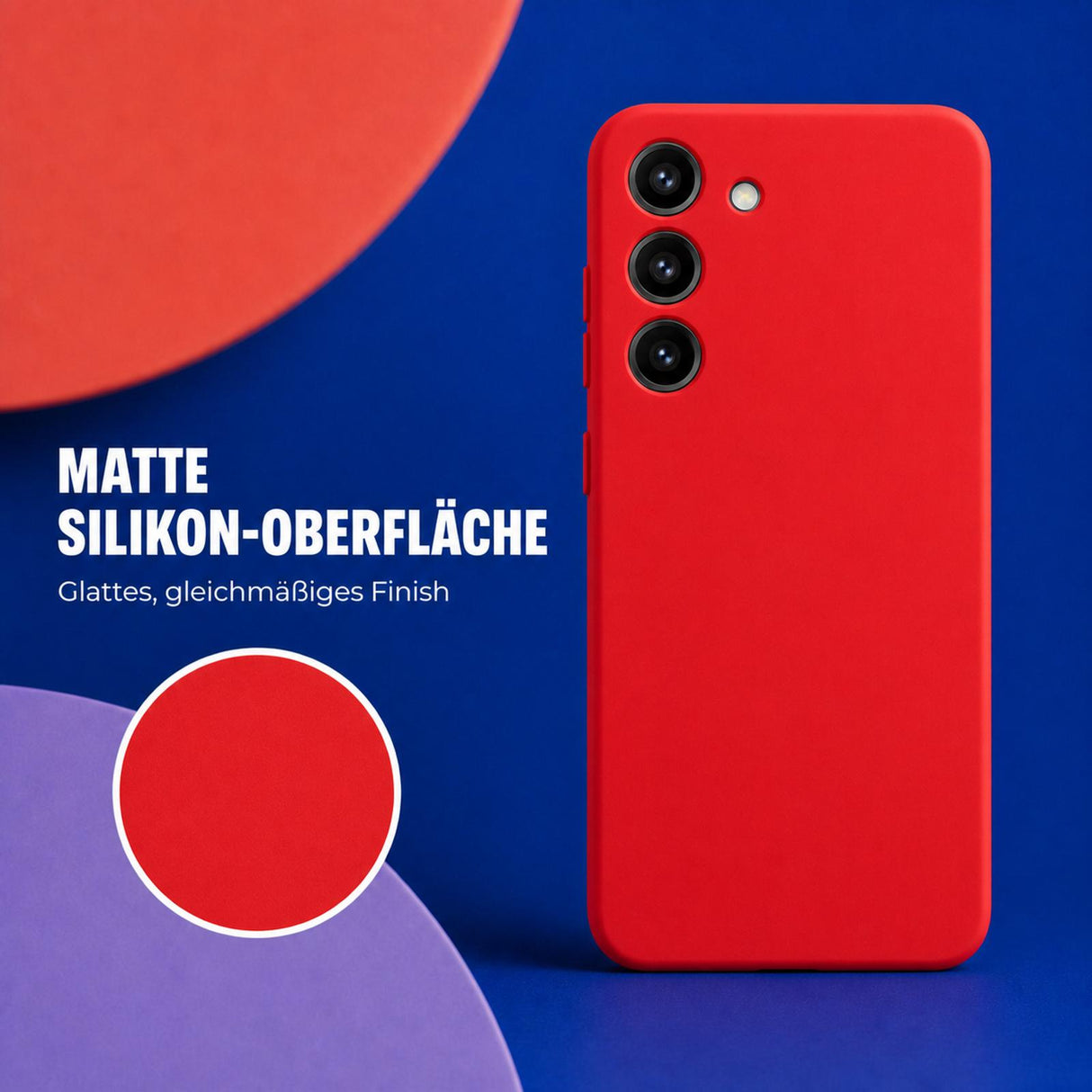 Samsung Galaxy S23 - Silikon Hülle Soft-Touch Rot