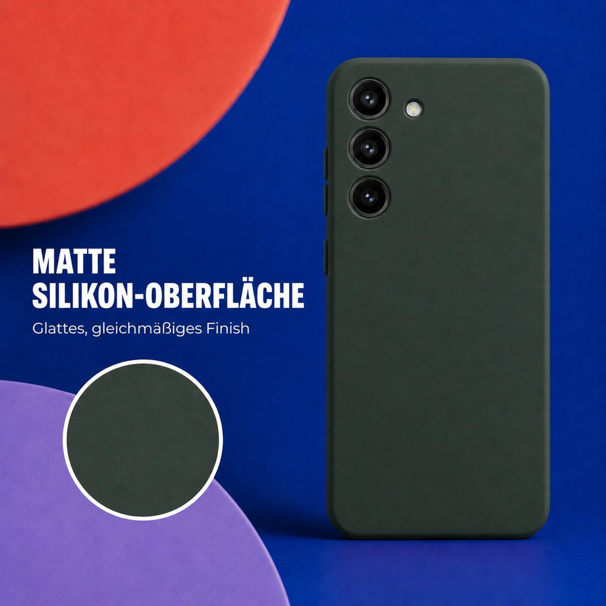 Samsung Galaxy S23 - Silikon Hülle Soft-Touch Tannengrün