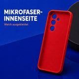 Samsung Galaxy S24 FE - Silikon Hülle Soft-Touch Rot