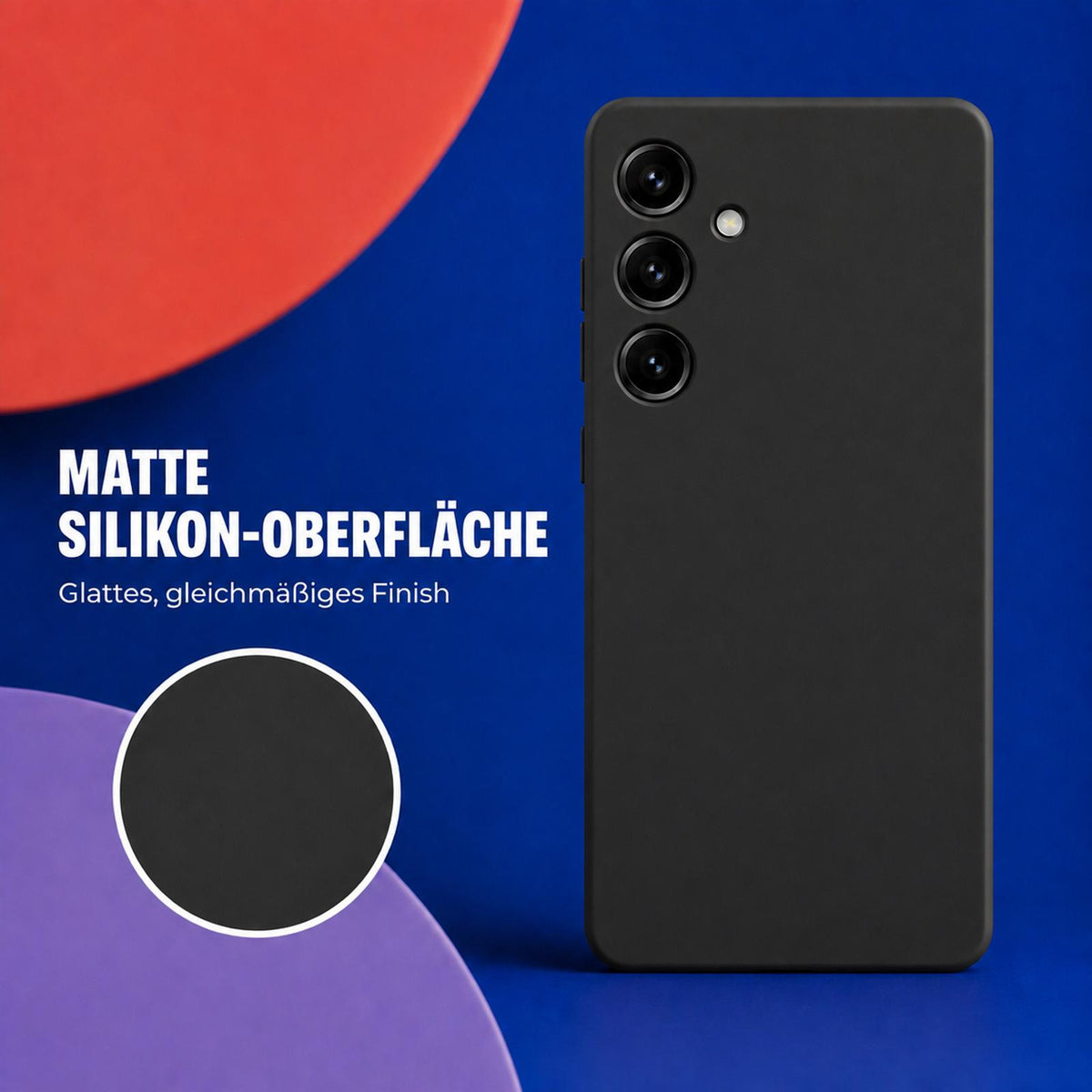 Samsung Galaxy S24+ - Silikon Hülle Soft-Touch Schwarz
