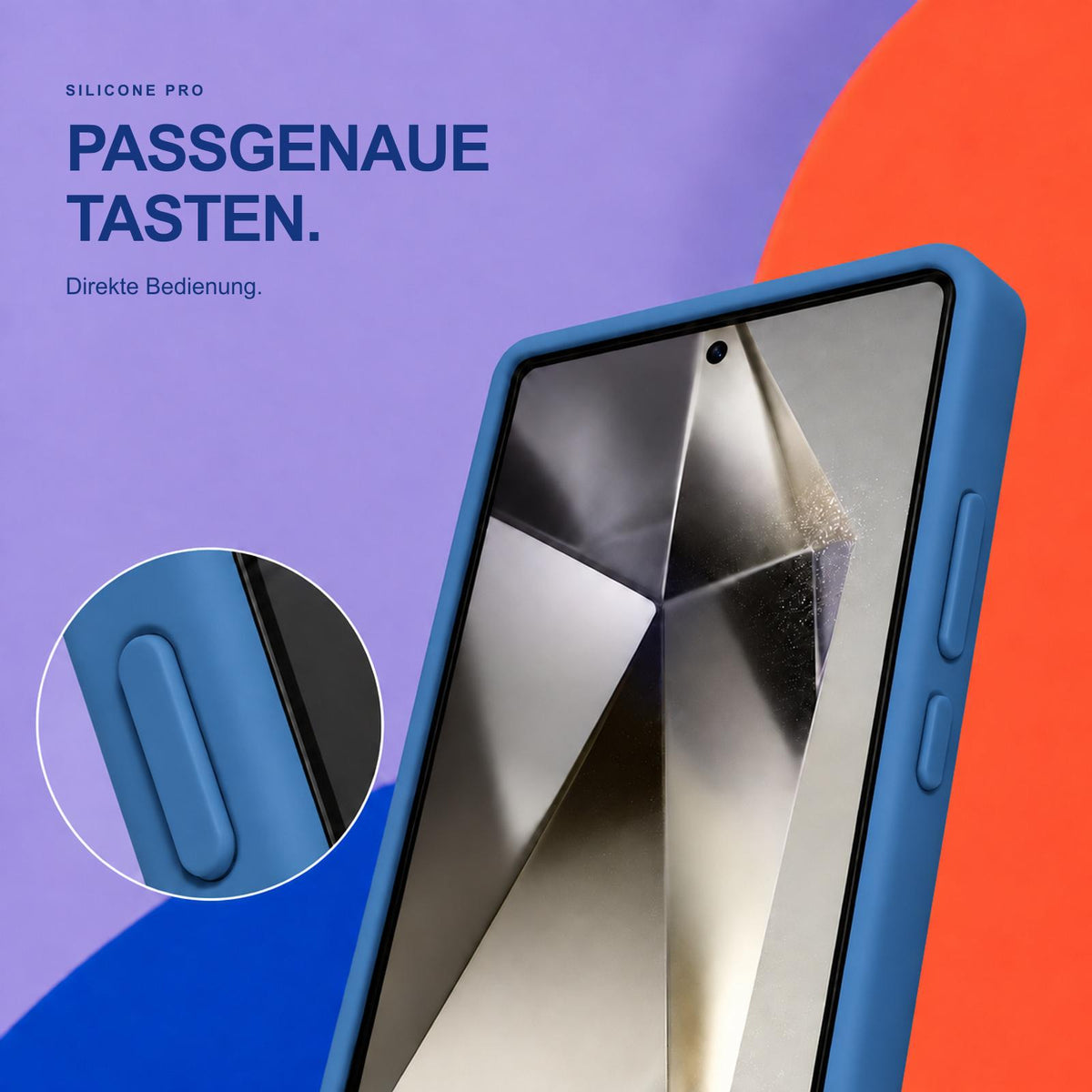 Samsung Galaxy S24 Ultra - Silikon Hülle Soft-Touch Marineblau