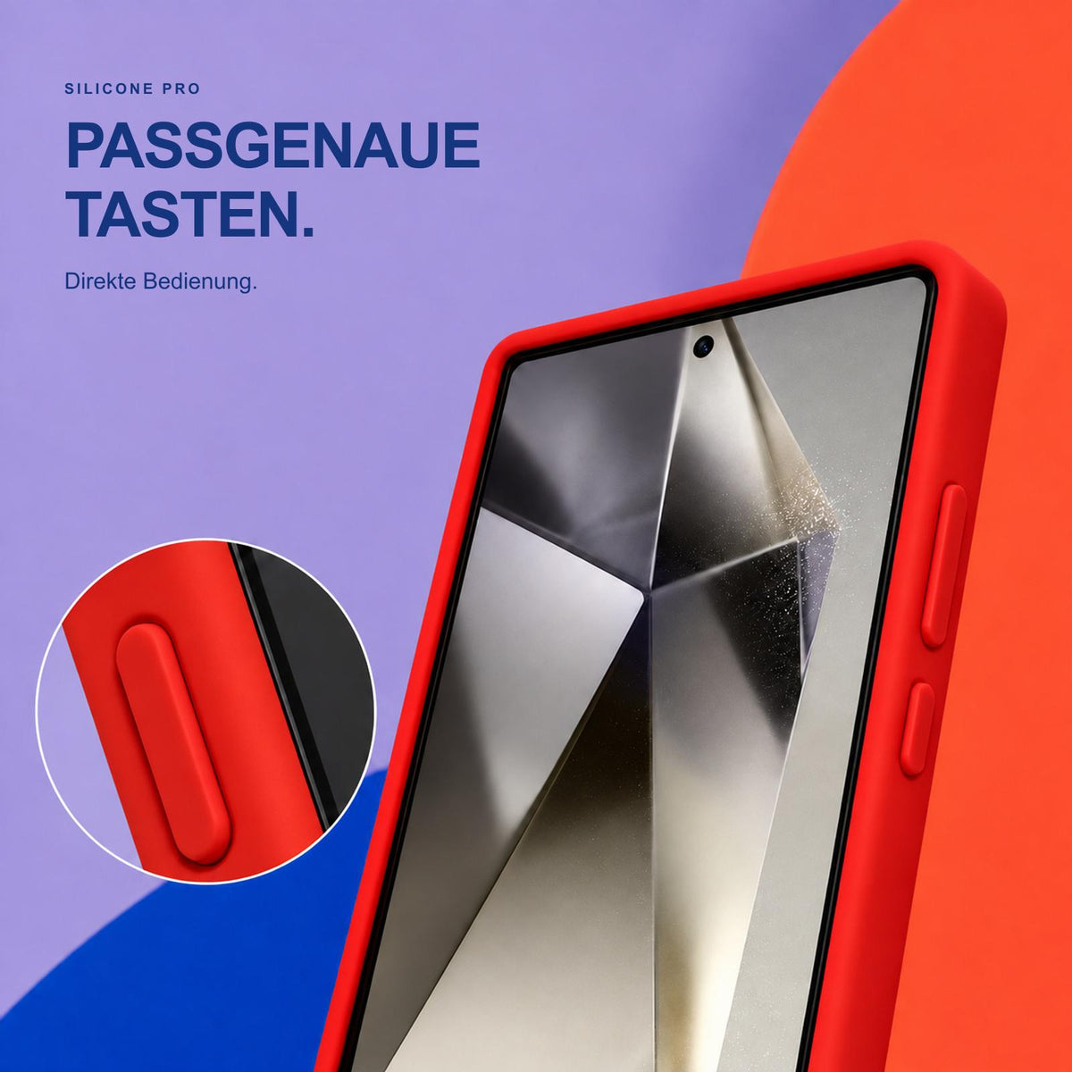 Samsung Galaxy S24 Ultra - Silikon Hülle Soft-Touch Rot