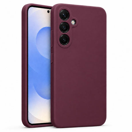 Samsung Galaxy S25 - Silikon Hülle Soft-Touch Bordeaux