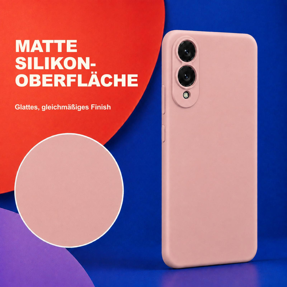 Samsung Galaxy S25 Edge - Silikon Hülle Soft-Touch Altrosa