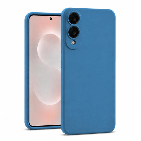 Samsung Galaxy S25 Edge - Silikon Hülle Soft-Touch Marineblau