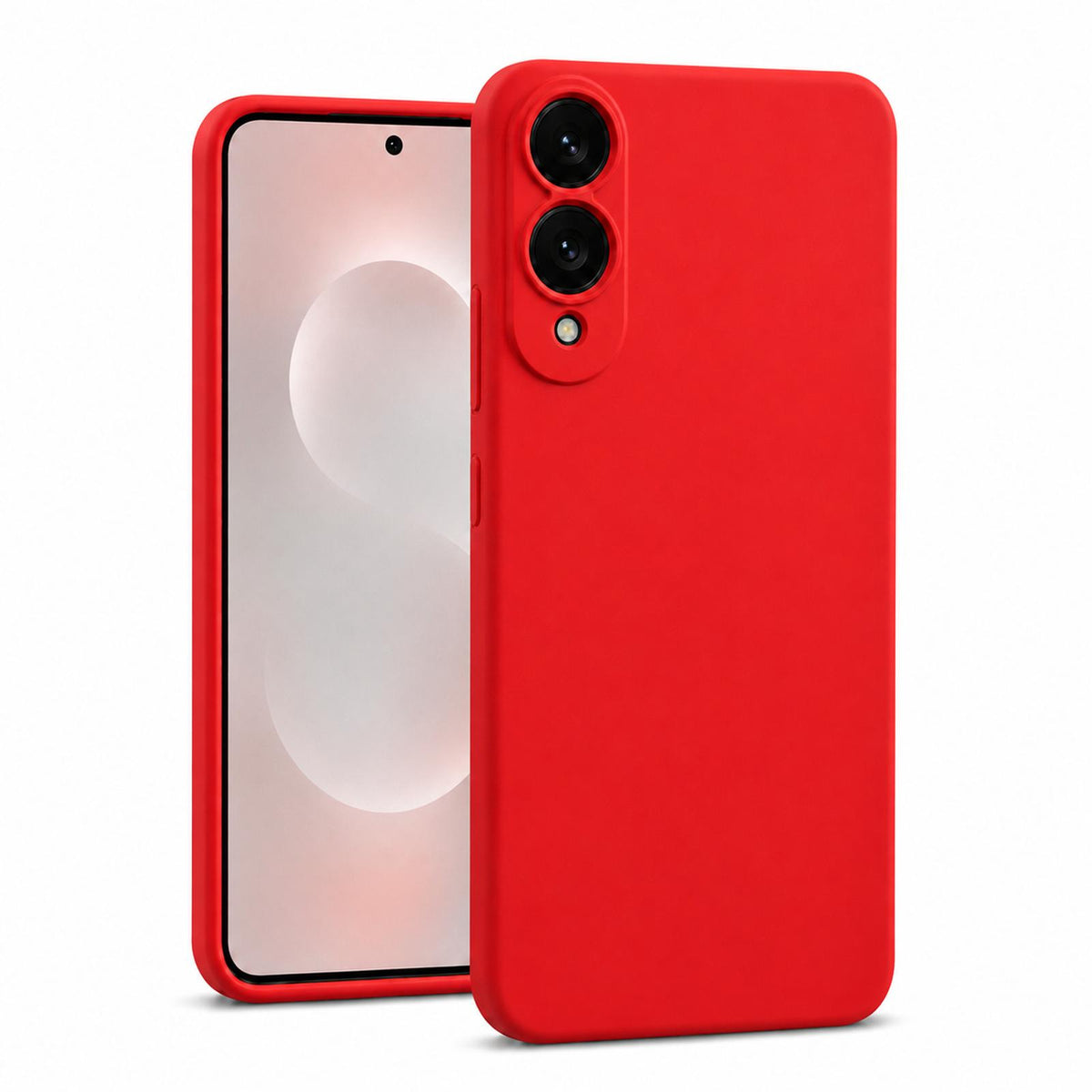 Samsung Galaxy S25 Edge - Silikon Hülle Soft-Touch Rot