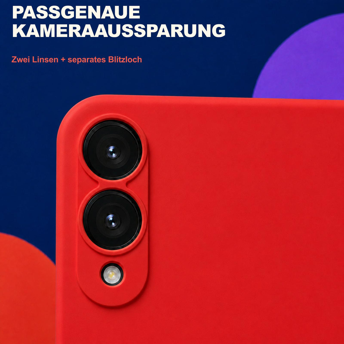 Samsung Galaxy S25 Edge - Silikon Hülle Soft-Touch Rot