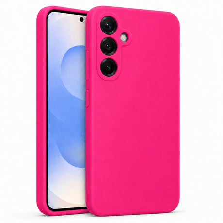 Samsung Galaxy S25 - Silikon Hülle Soft-Touch Magenta