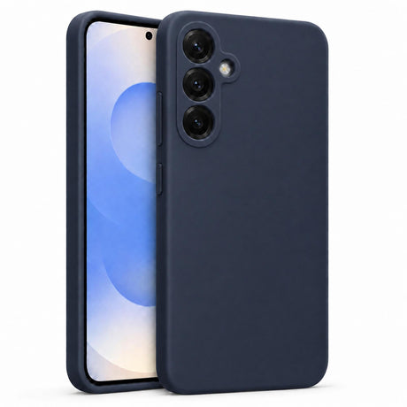 Samsung Galaxy S25 - Silikon Hülle Soft-Touch Mitternachtsblau