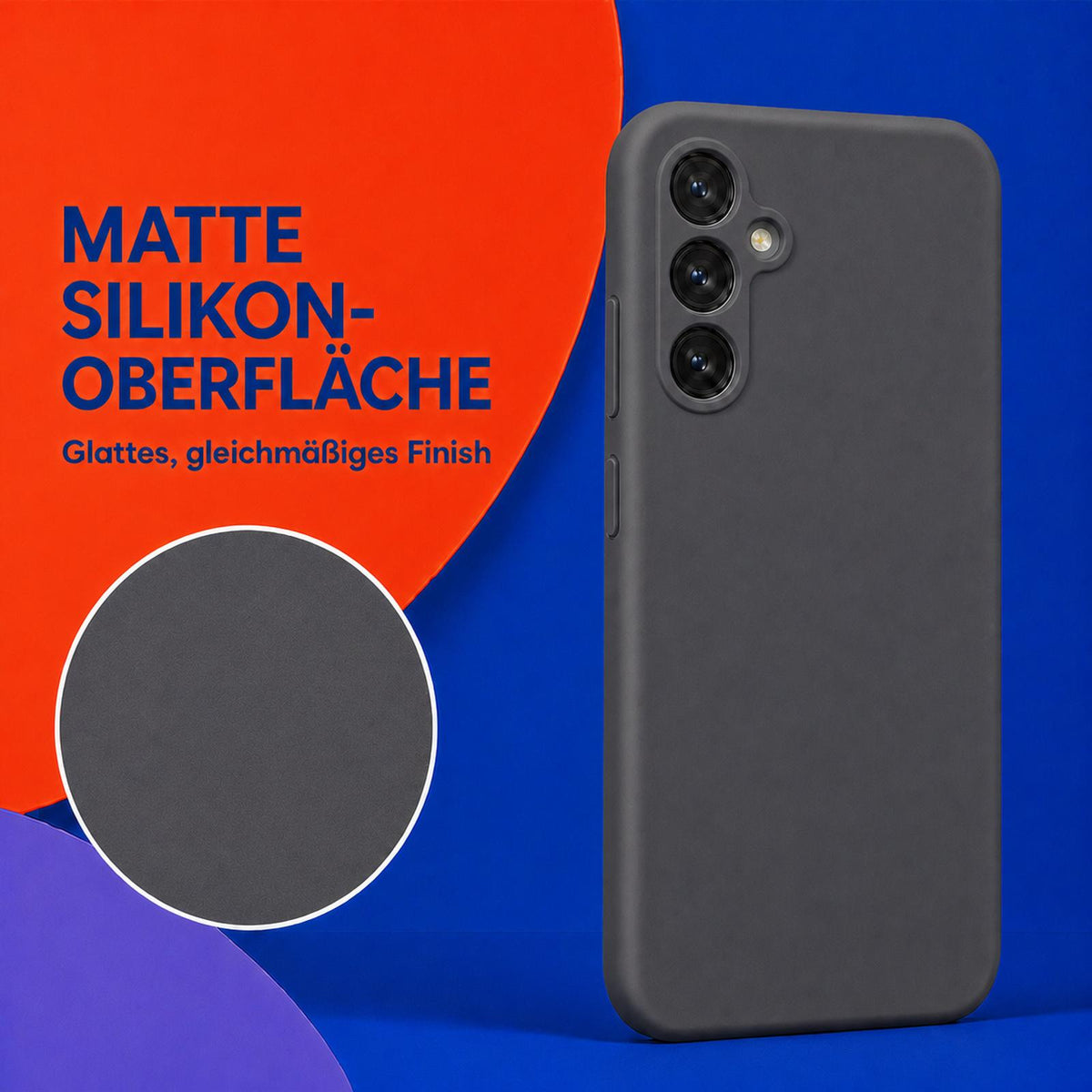 Samsung Galaxy S25 Plus - Silikon Hülle Soft-Touch Anthrazit