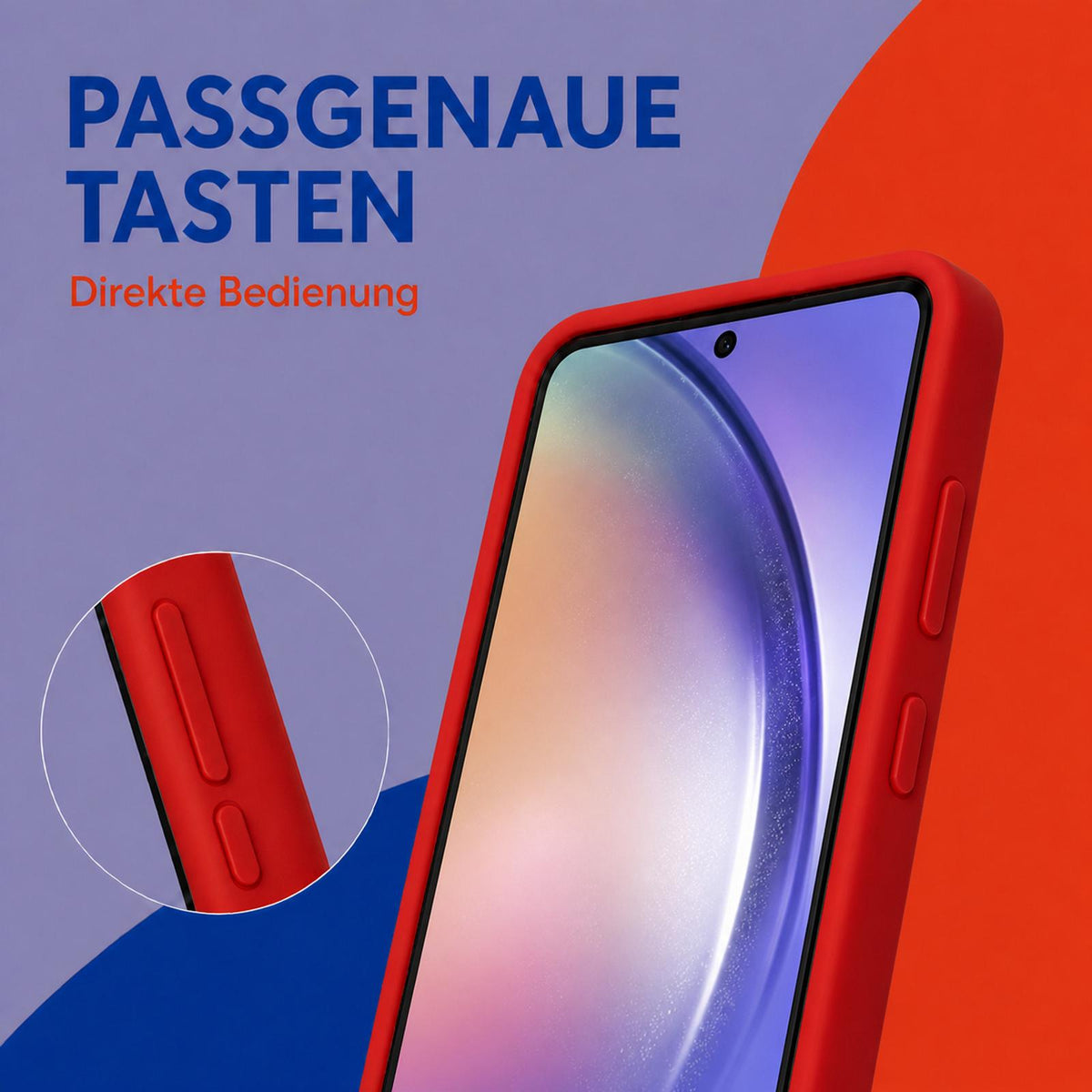 Samsung Galaxy S25 Plus - Silikon Hülle Soft-Touch Rot