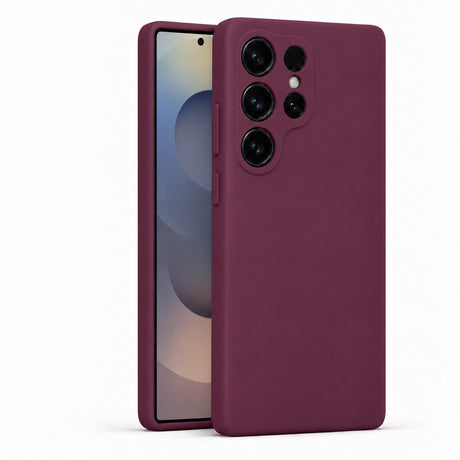 Samsung Galaxy S25 Ultra - Silikon Hülle Soft-Touch Bordeaux