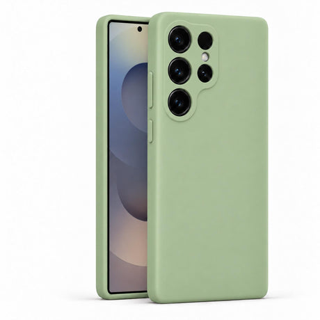 Samsung Galaxy S25 Ultra - Silikon Hülle Soft-Touch Salbeigrün