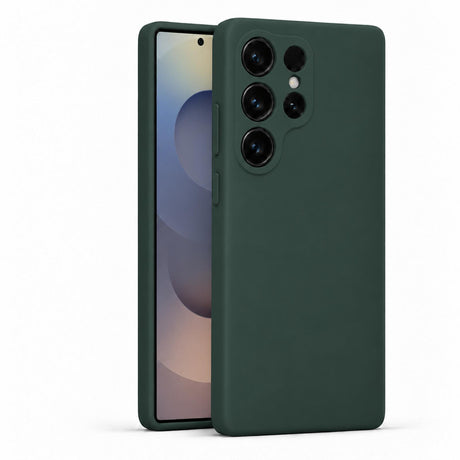 Samsung Galaxy S25 Ultra - Silikon Hülle Soft-Touch Tannengrün