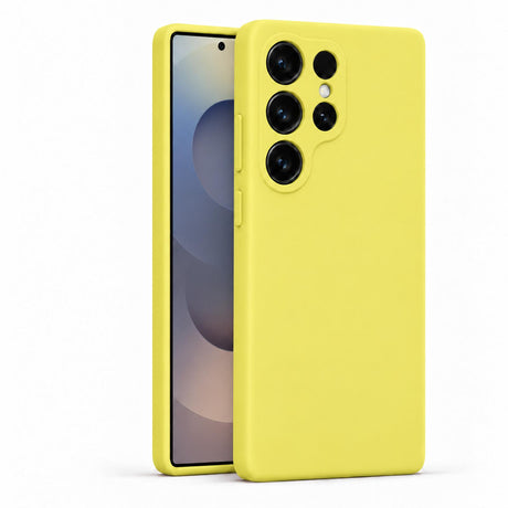 Samsung Galaxy S25 Ultra - Silikon Hülle Soft-Touch Zitronengelb
