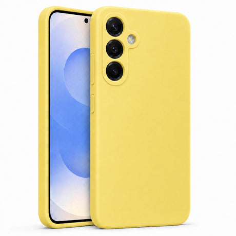 Samsung Galaxy S25 - Silikon Hülle Soft-Touch Zitronengelb