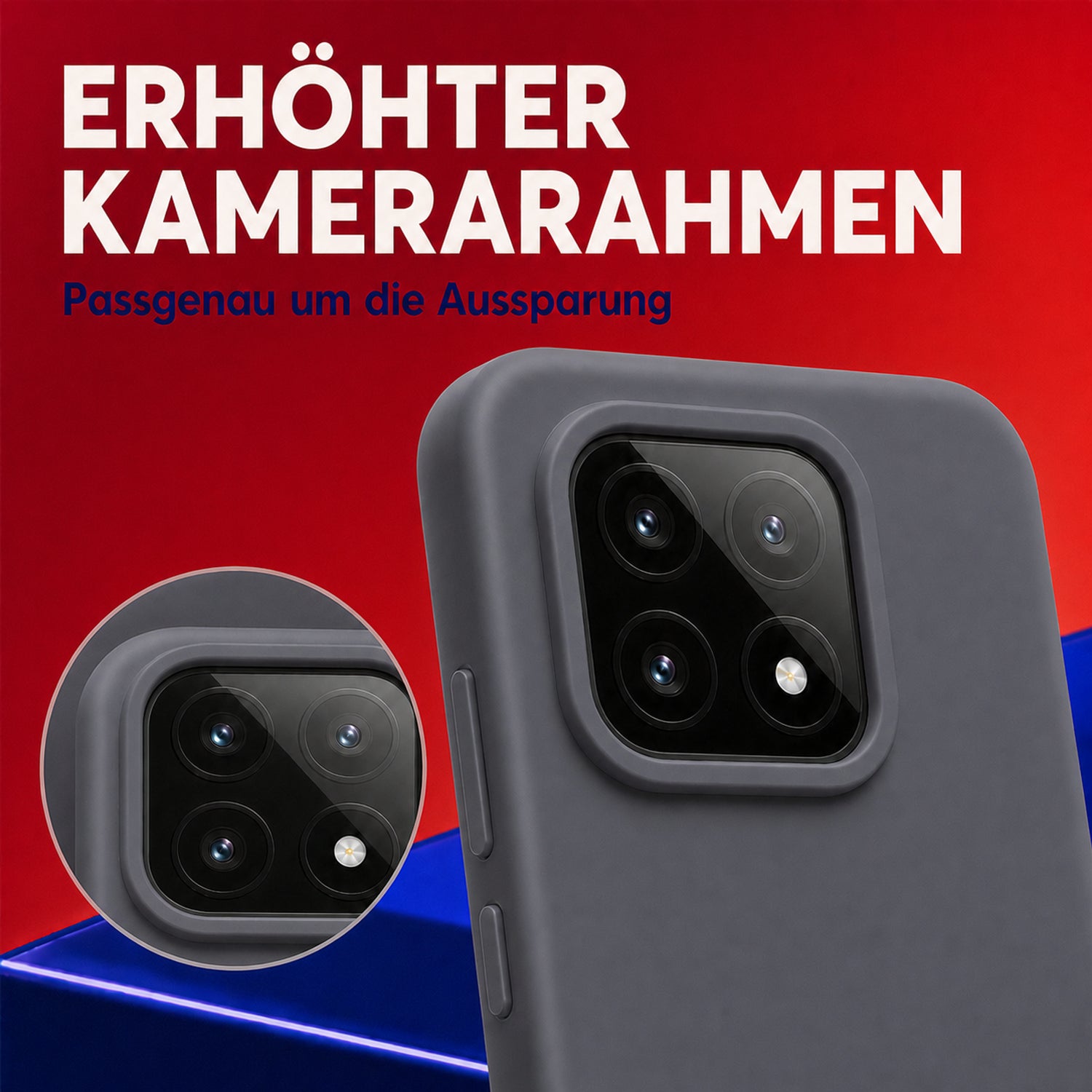 Xiaomi 14 Silicone Pro Silikon Hülle Anthrazit – Detailansicht 2