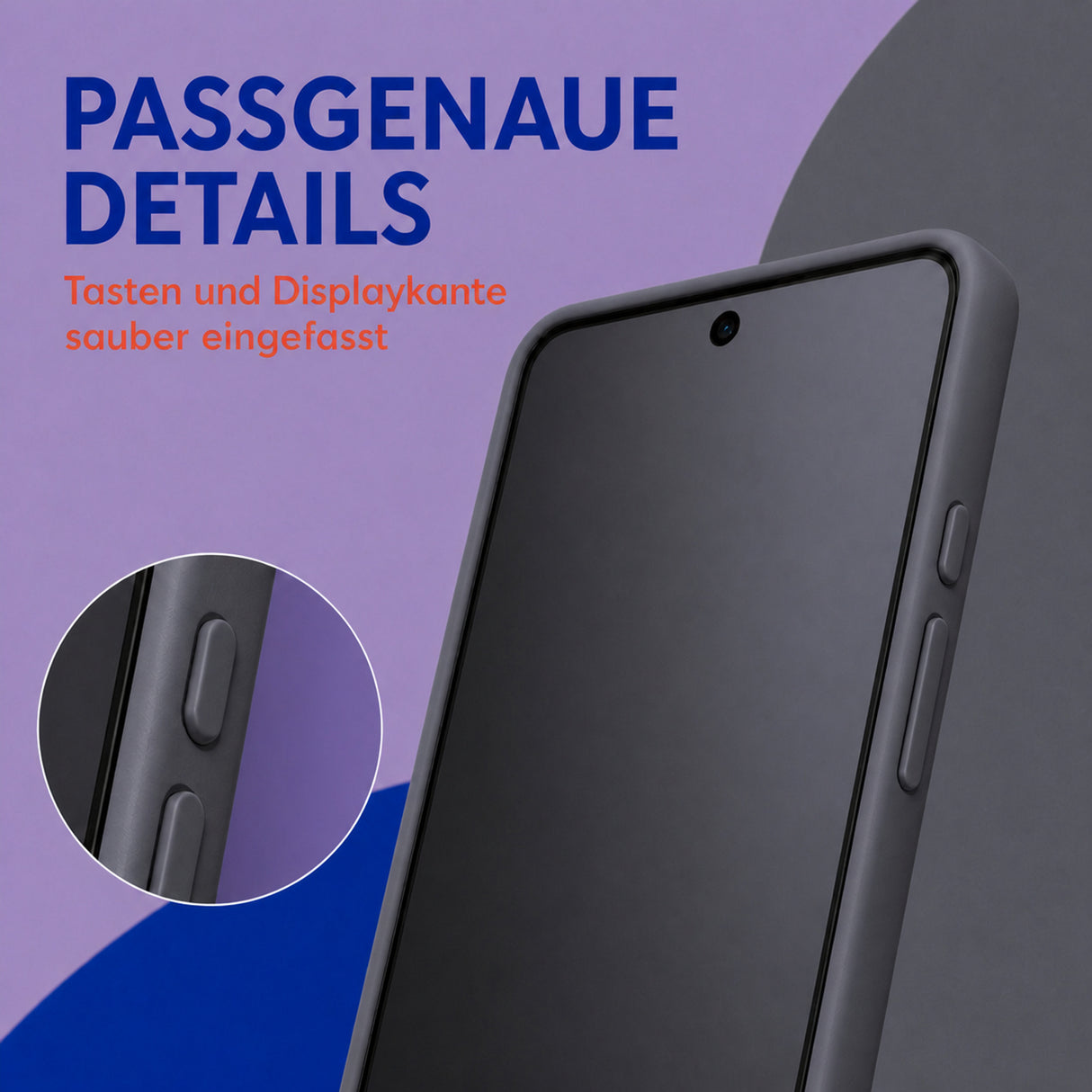 Xiaomi 14 Silicone Pro Silikon Hülle Anthrazit – Detailansicht 3