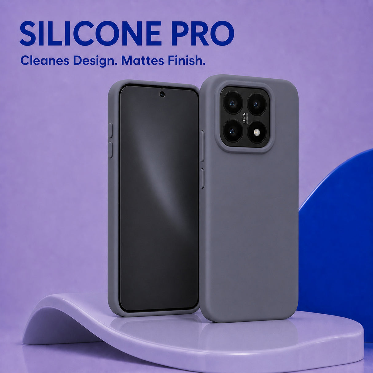 Xiaomi 14 Silicone Pro Silikon Hülle Anthrazit – Detailansicht 5