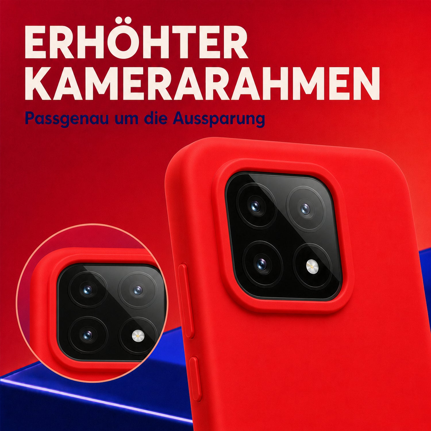 Xiaomi 14 Silicone Pro Silikon Hülle Rot – Detailansicht 2