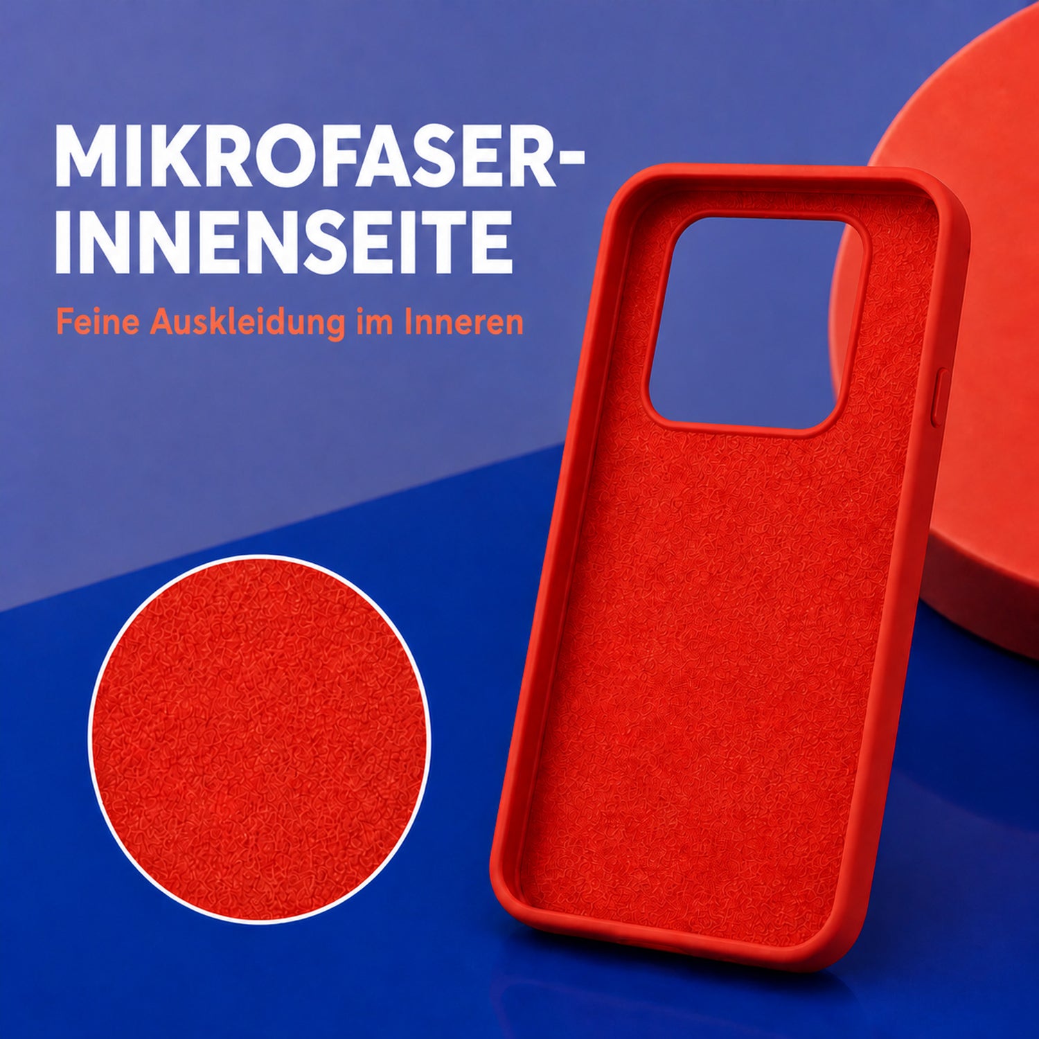 Xiaomi 14 Silicone Pro Silikon Hülle Rot – Detailansicht 4