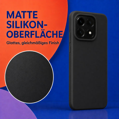 Xiaomi 14 Silicone Pro Silikon Hülle Schwarz – Detailansicht 1