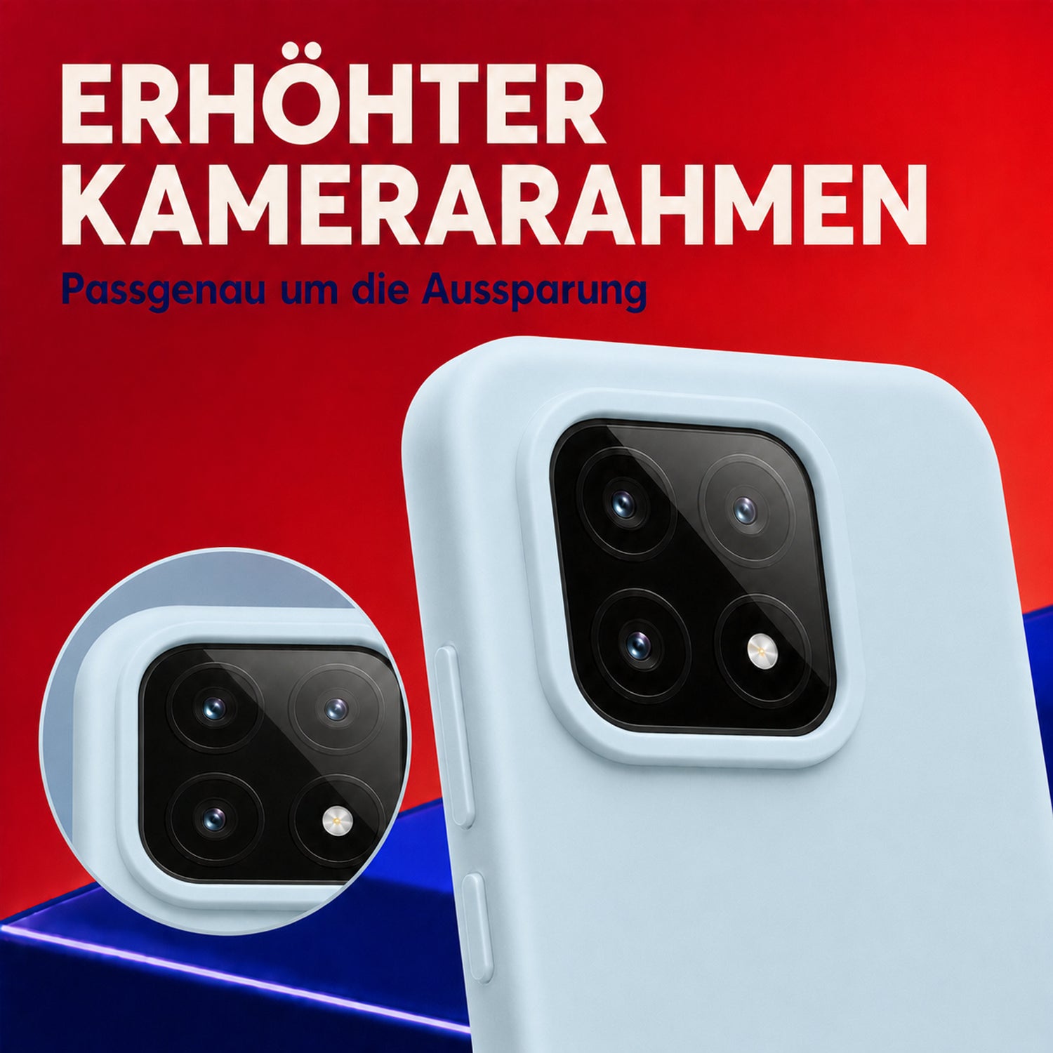 Xiaomi 14 Silicone Pro Silikon Hülle Wolkenblau – Detailansicht 2