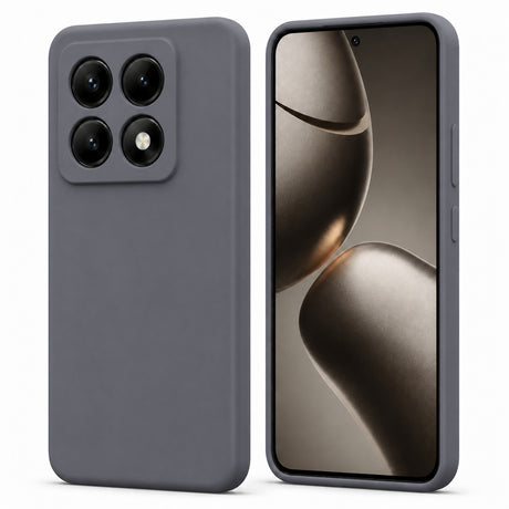 Xiaomi 14T Silicone Pro Silikon Hülle in Anthrazit – Produktansicht