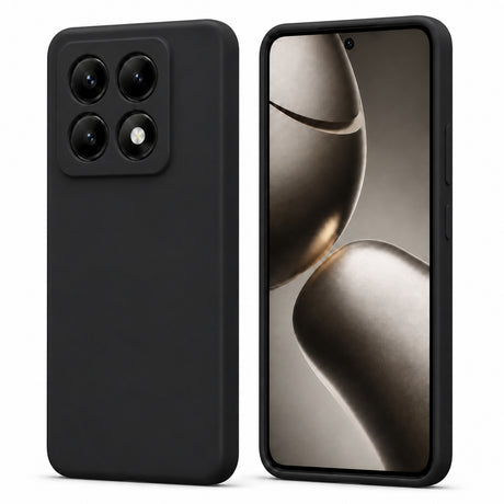 Xiaomi 14T Pro Silicone Pro Silikon Hülle in Schwarz – Produktansicht
