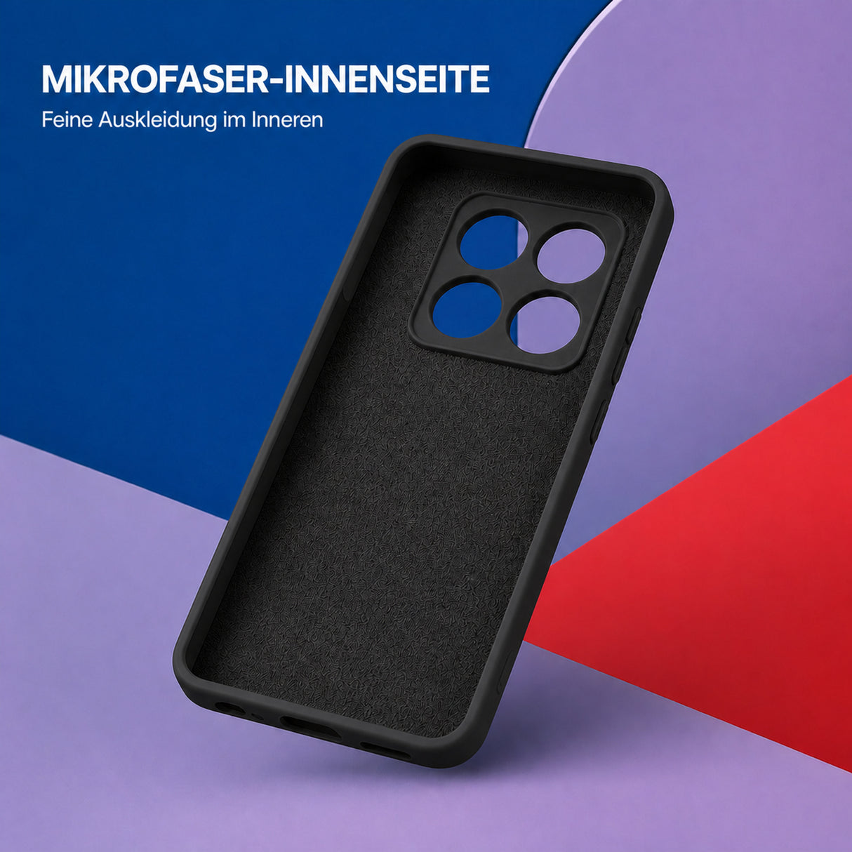 Xiaomi 14T Pro Silicone Pro Silikon Hülle Schwarz – Detailansicht 4