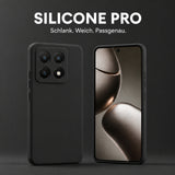 Xiaomi 14T Pro Silicone Pro Silikon Hülle Schwarz – Detailansicht 5