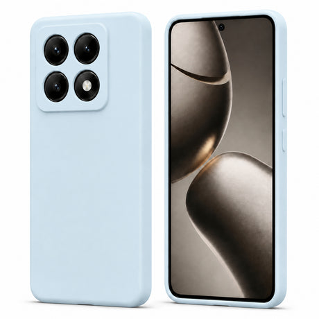 Xiaomi 14T Pro Silicone Pro Silikon Hülle in Wolkenblau – Produktansicht