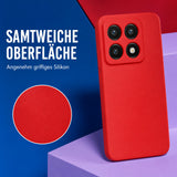Xiaomi 14T Silicone Pro Silikon Hülle Rot – Detailansicht 1