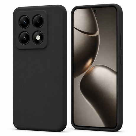 Xiaomi 14T Silicone Pro Silikon Hülle in Schwarz – Produktansicht