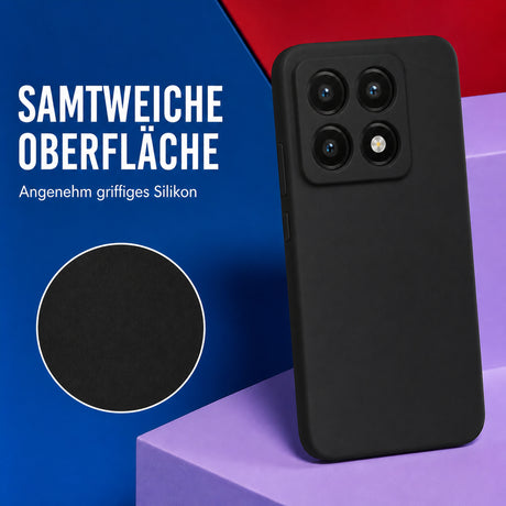 Xiaomi 14T Silicone Pro Silikon Hülle Schwarz – Detailansicht 1