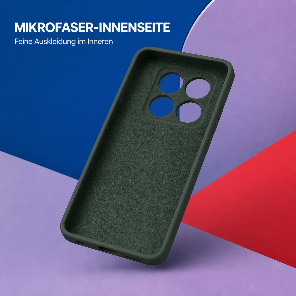 Xiaomi 14T Silicone Pro Silikon Hülle Tannengrün – Detailansicht 4