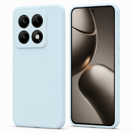 Xiaomi 14T Silicone Pro Silikon Hülle in Wolkenblau – Produktansicht