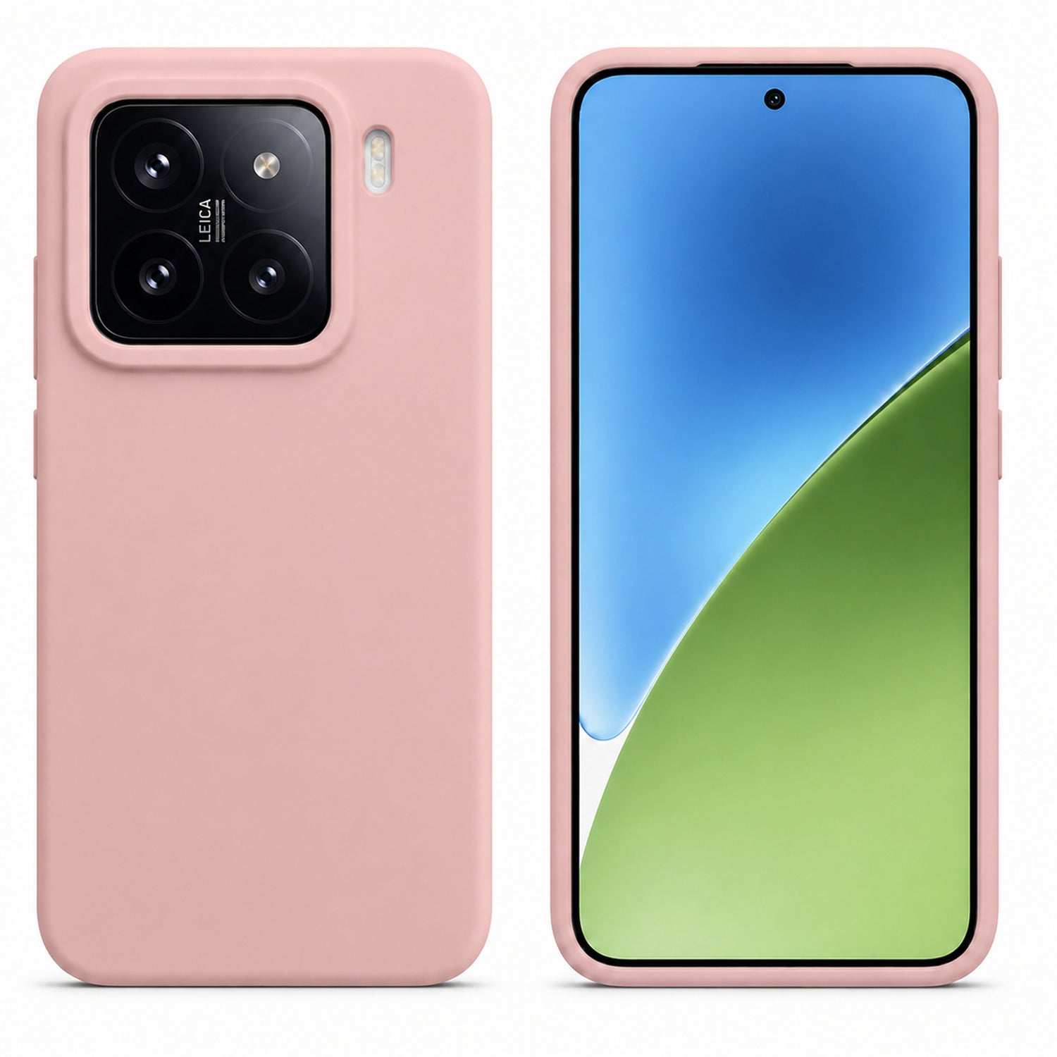 Xiaomi 15 Silicone Pro Silikon Hülle in Altrosa – Produktansicht