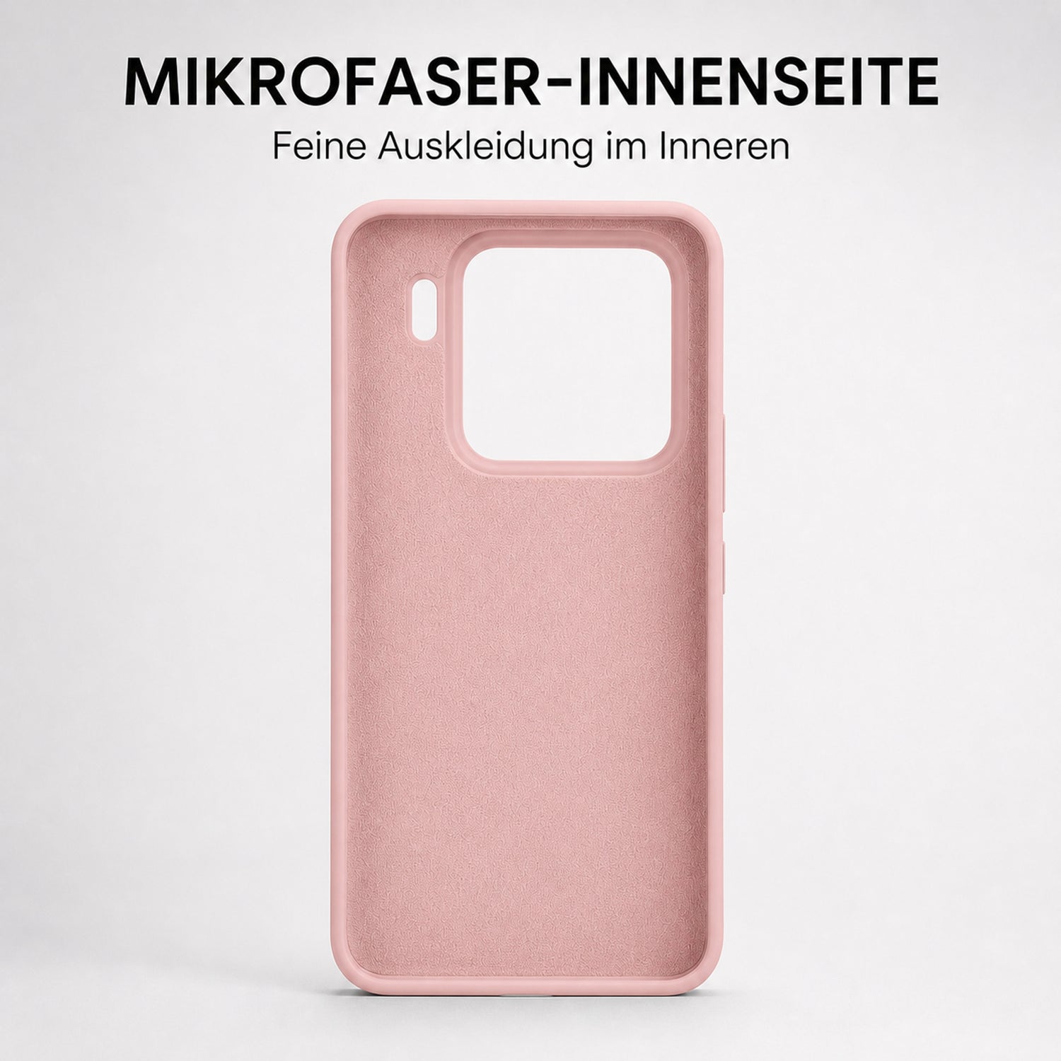 Xiaomi 15 Silicone Pro Silikon Hülle Altrosa – Detailansicht 4