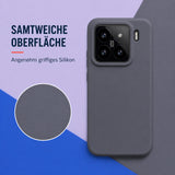 Xiaomi 15 Silicone Pro Silikon Hülle Anthrazit – Detailansicht 1