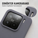 Xiaomi 15 Silicone Pro Silikon Hülle Anthrazit – Detailansicht 2