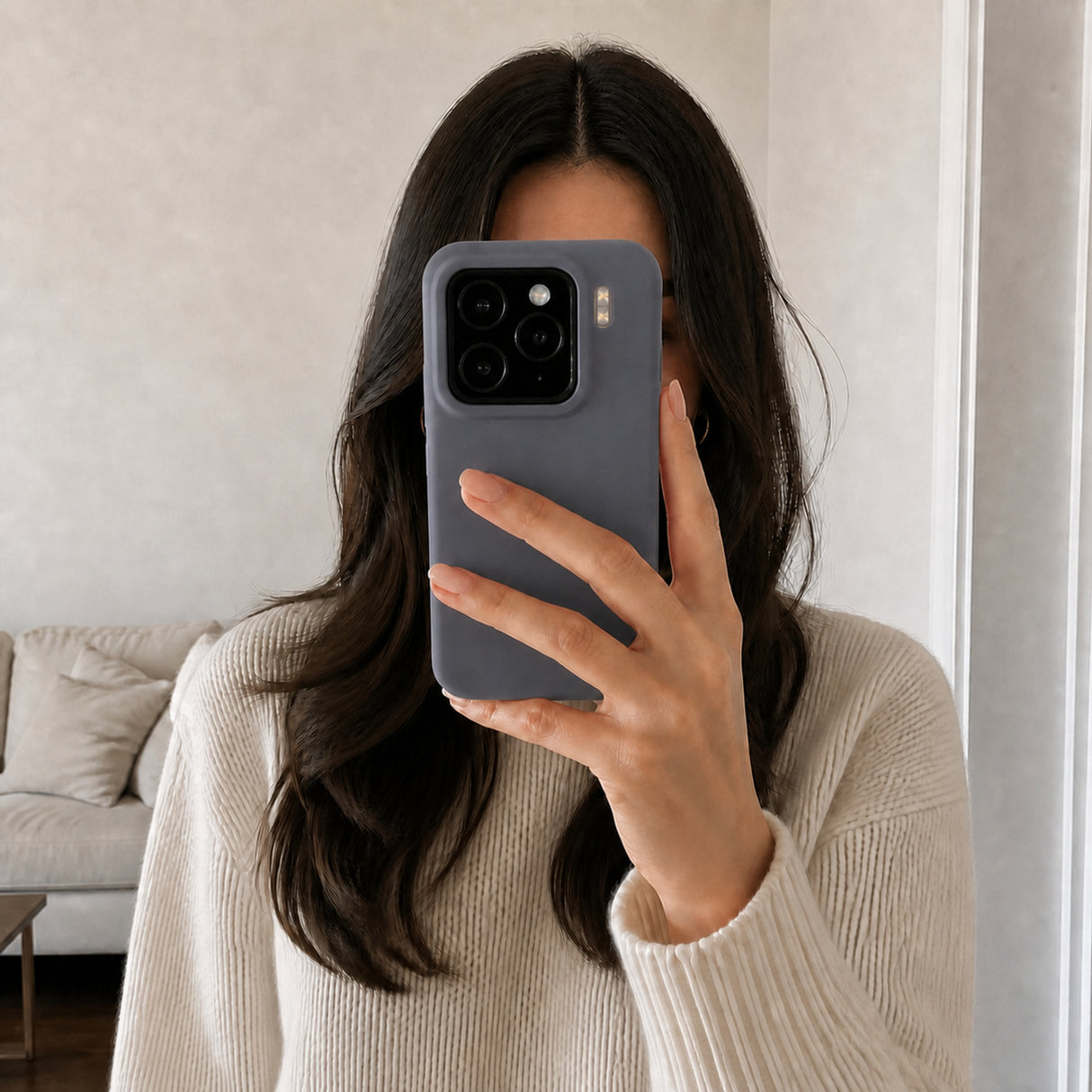 Xiaomi 15 Silicone Pro Silikon Hülle Anthrazit – Detailansicht 6
